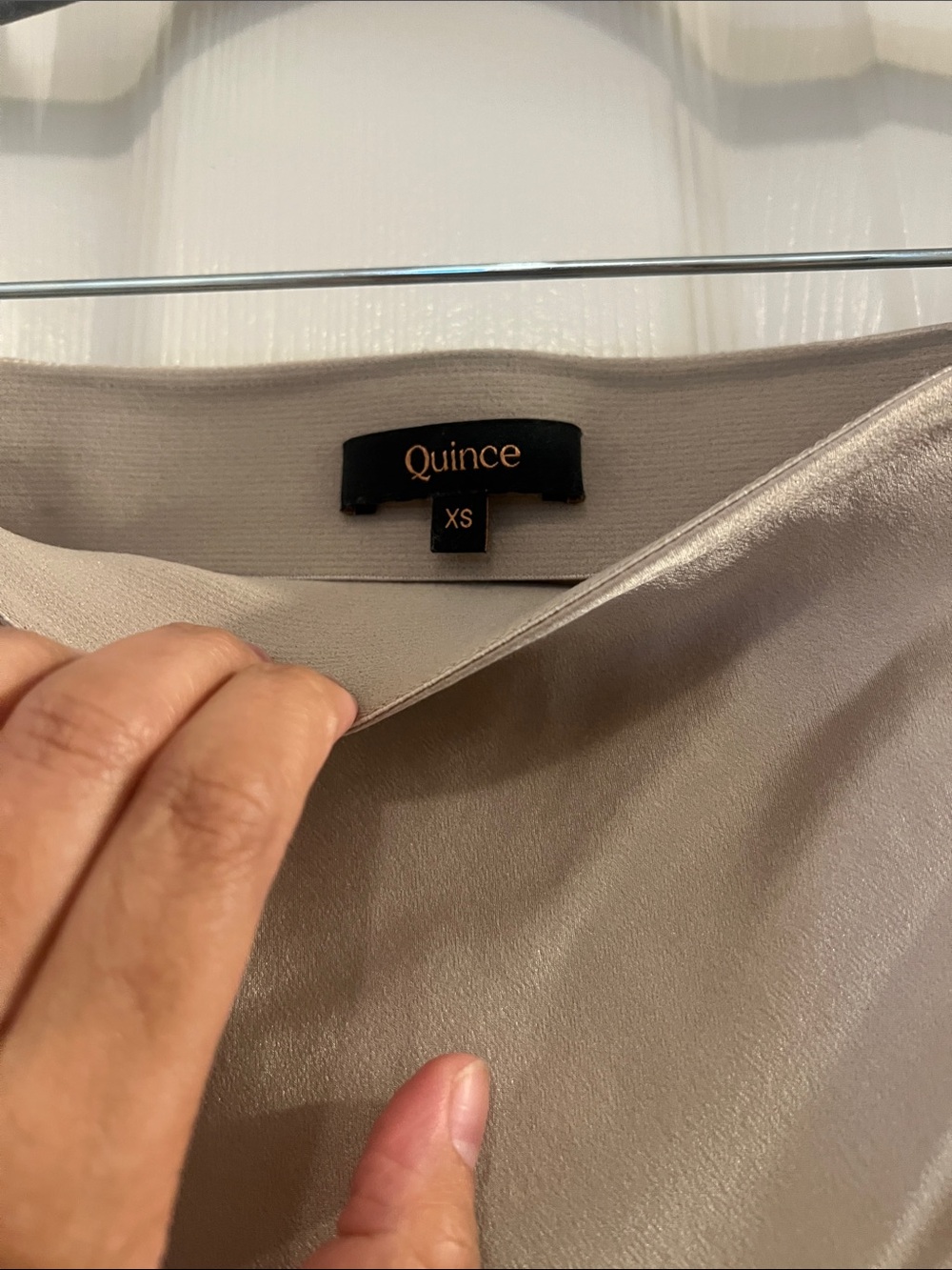 Quince 100% Washable Silk Midi Slip Skirt, sz XS - Picture 5 of 6
